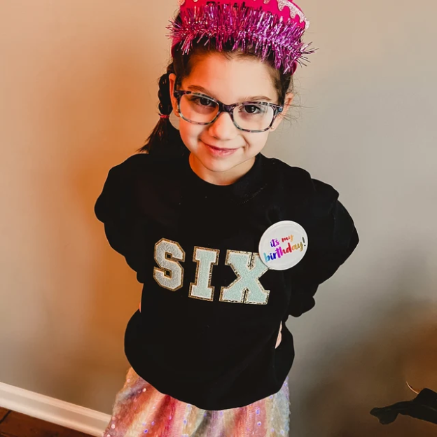 Personalized Kids Birthday Patch Sweatshirt| Cloth17
