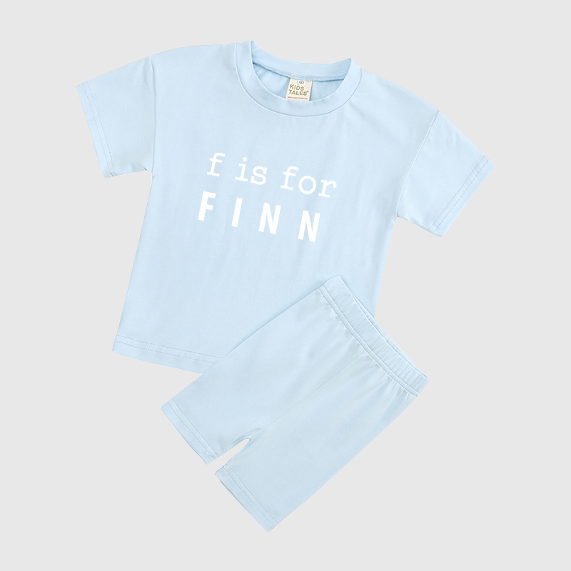 Personalized A is For Alphabet Toddler Set | Cloth08