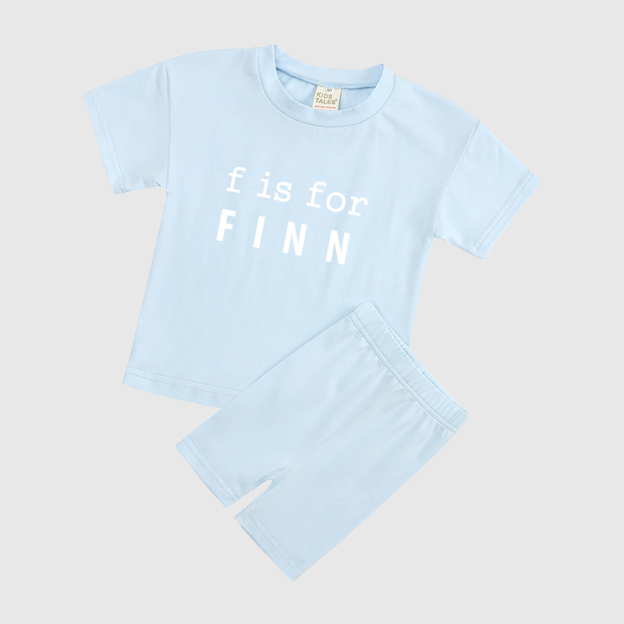 Personalized A is For Alphabet Toddler Set | Cloth08