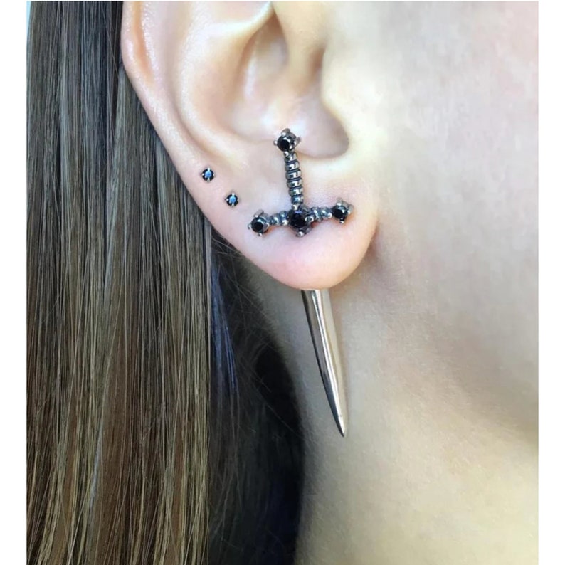 Sword earrings-gothic jewelry