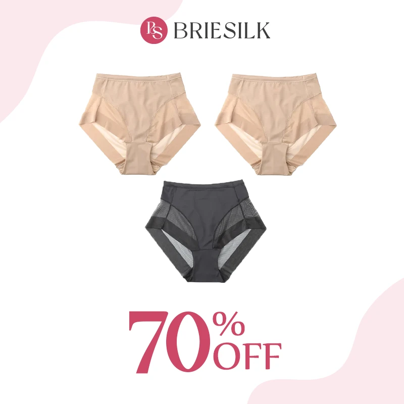 BrieSilk - High Waist Ice Silk Seamless Shaping Panties