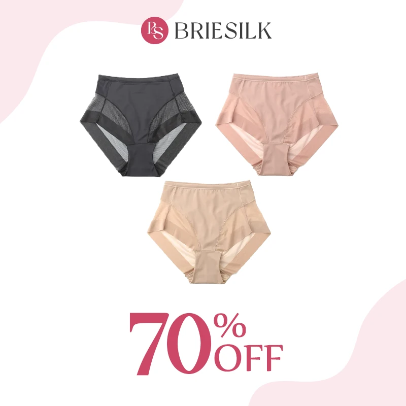 BrieSilk - High Waist Ice Silk Seamless Shaping Panties