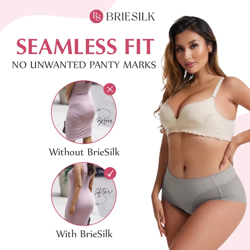 BrieSilk - High Waist Ice Silk Seamless Shaping Panties