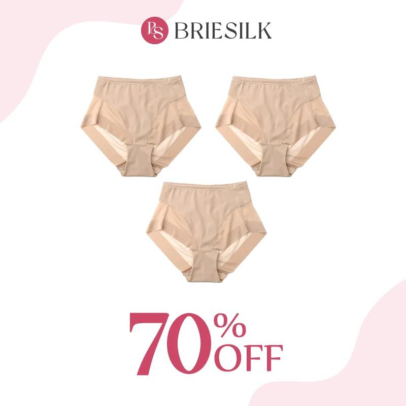 BrieSilk - High Waist Ice Silk Seamless Shaping Panties