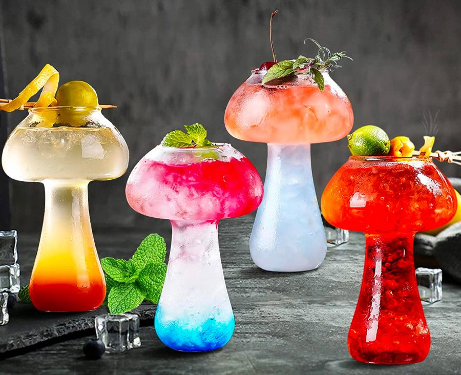 2023 Best Selling Creative Mushroom Cocktail Glass Cup