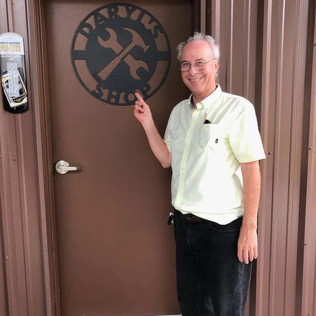 Personalized Workshop Metal Sign, Fathers Day Gift