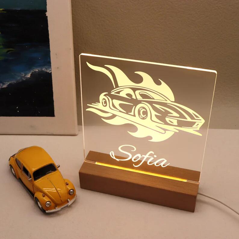 Personalized Car Night Light
