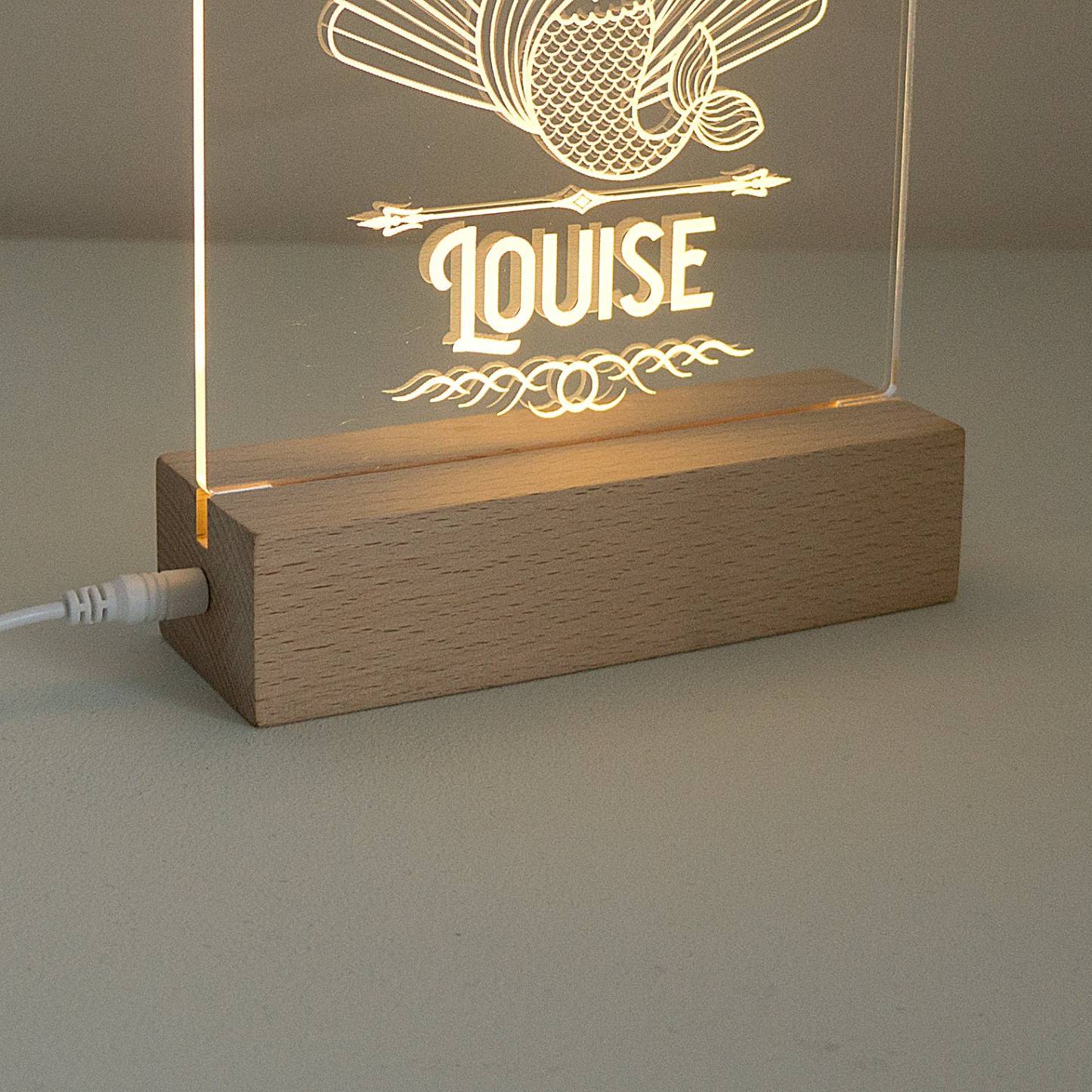 Personalised mermaid name plaque