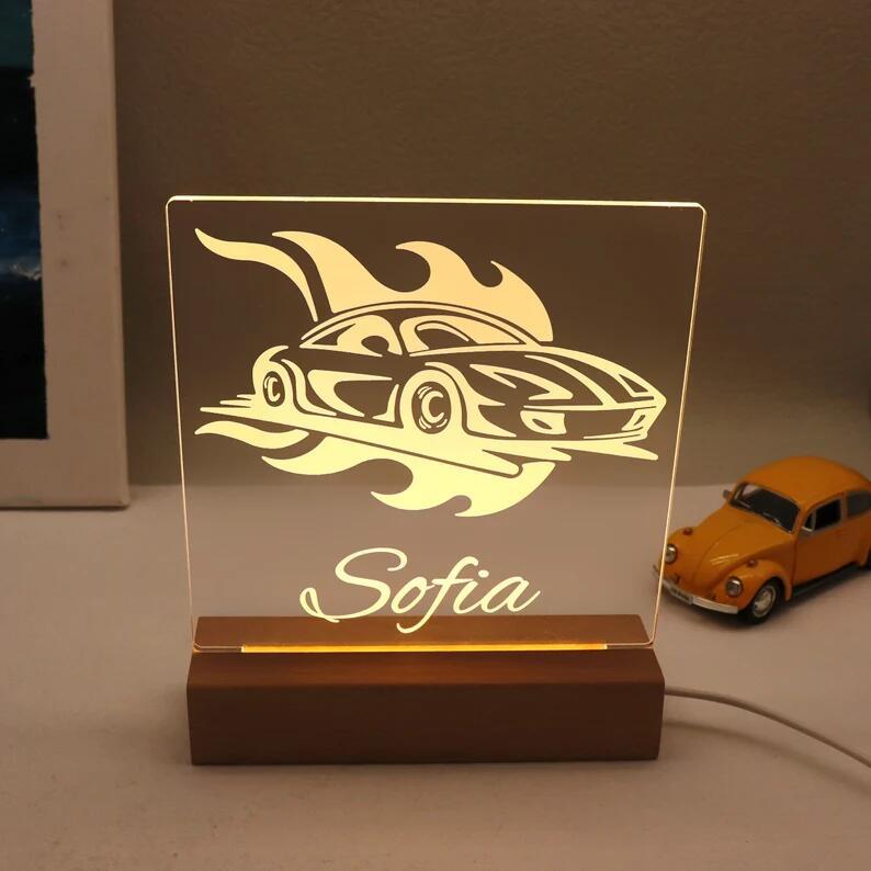 Personalized Car Night Light