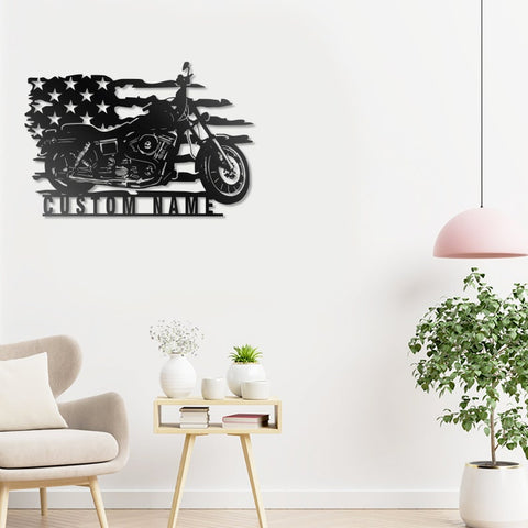 Custom Motorcycle Metal Wall Art