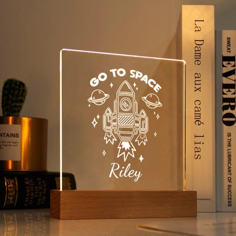 Custom Rocket Night Light