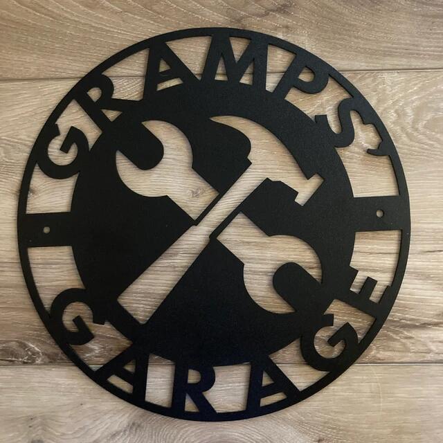 Personalized Workshop Metal Sign, Fathers Day Gift