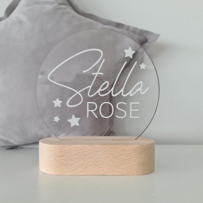 Personalised Name Children's Night Light