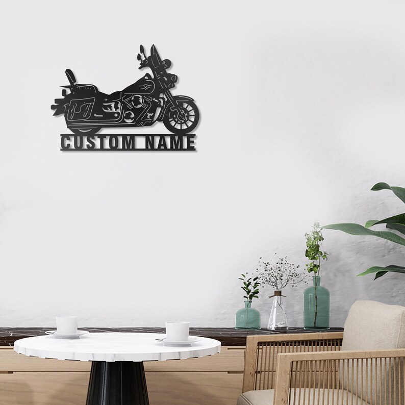 Surname Logo - Motorcycle Metal Logo
