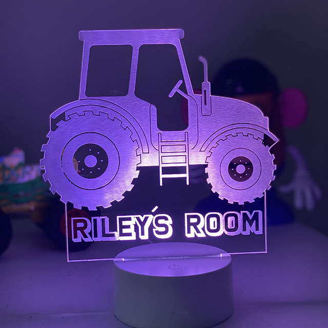 Personalised Tractor Night light