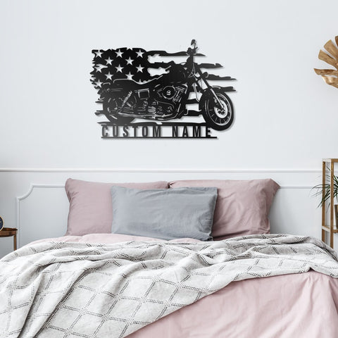 Custom Motorcycle Metal Wall Art