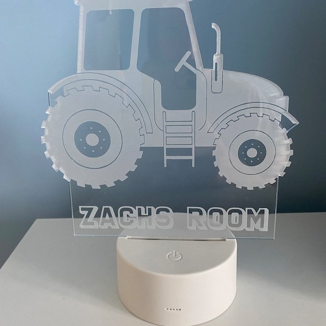 Personalised Tractor Night light