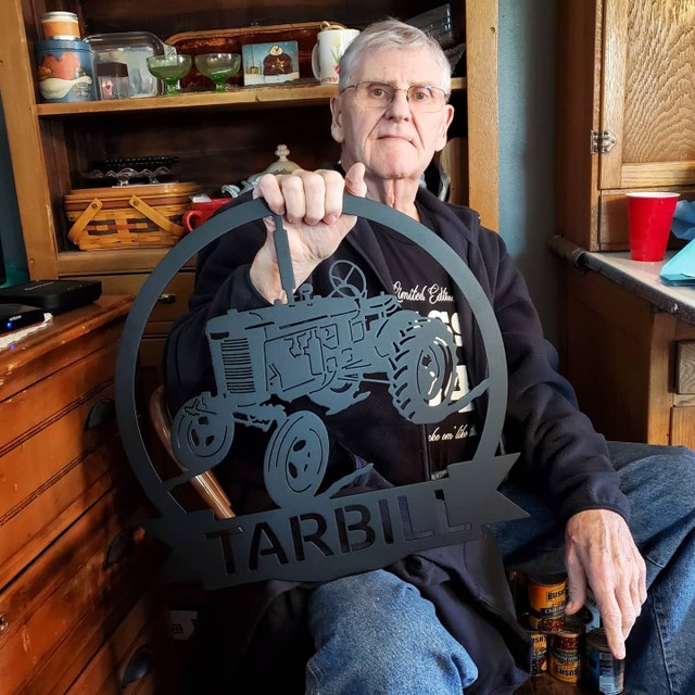 Tractor Family Name Sign | Antique Tractor
