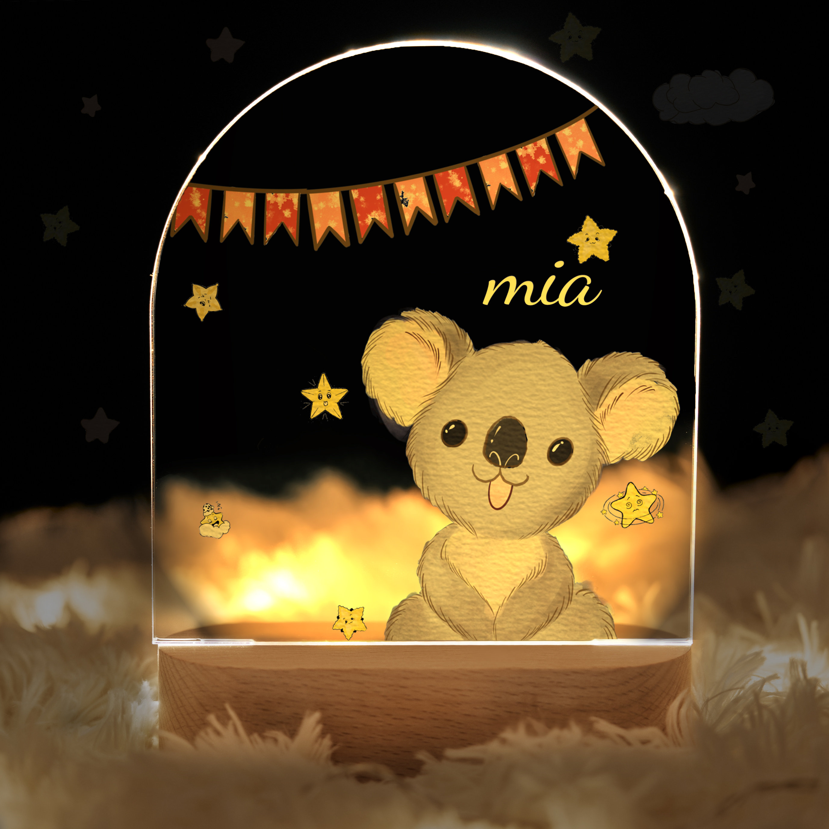 Cute animal night lamp, baby gift birth