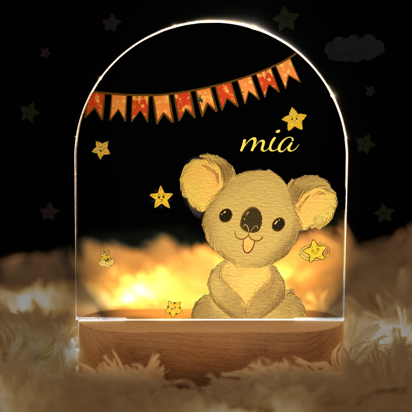 Cute animal night lamp, baby gift birth