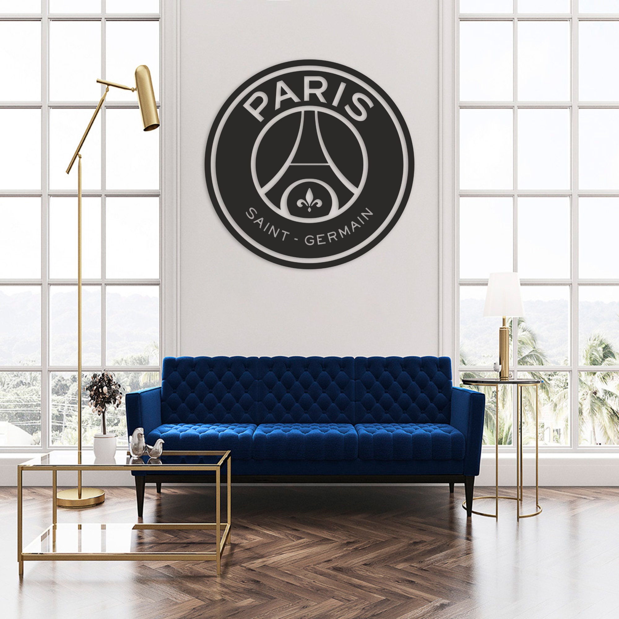 Paris Saint Germain Metal Wall Art Football Gifts