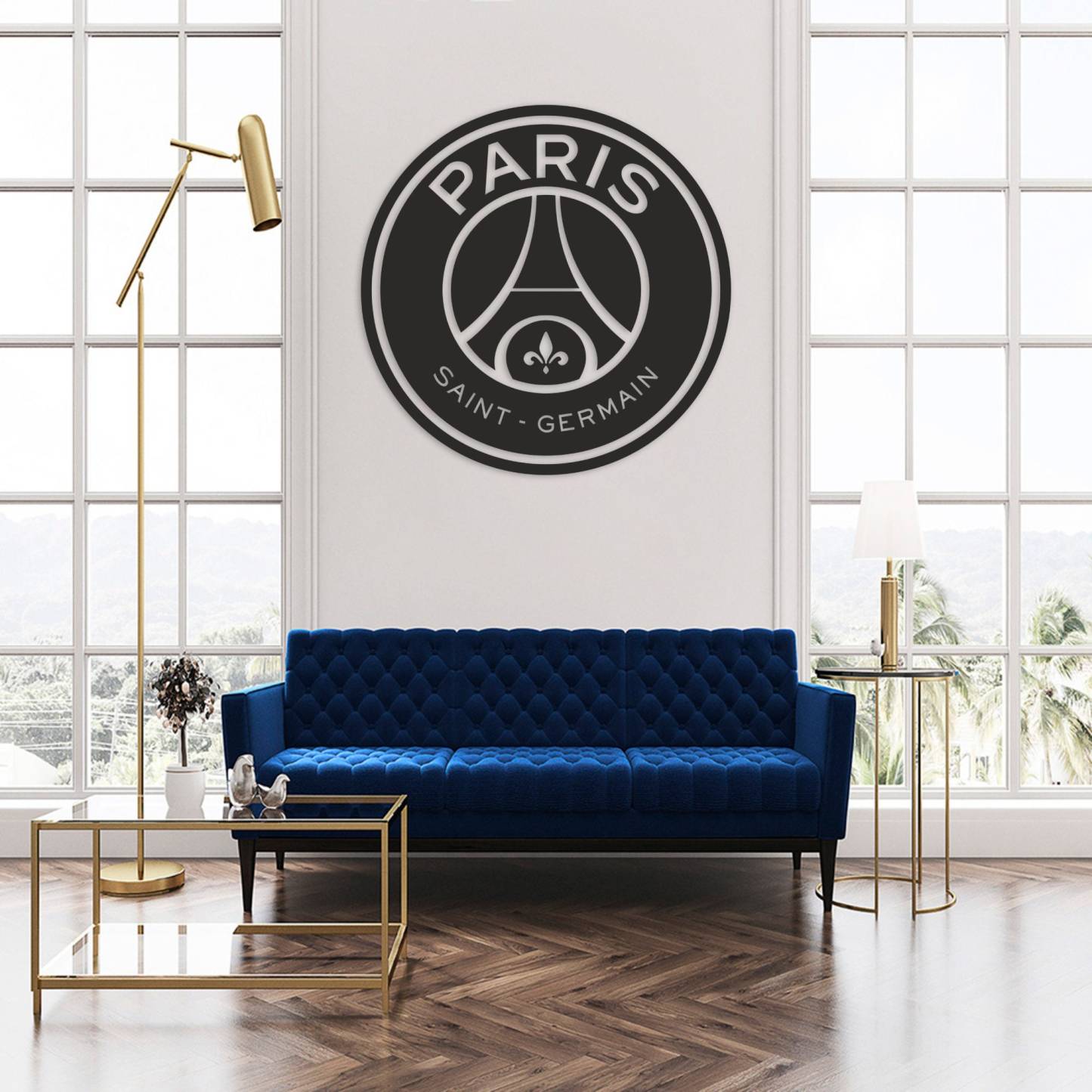 Paris Saint Germain Metal Wall Art Football Gifts