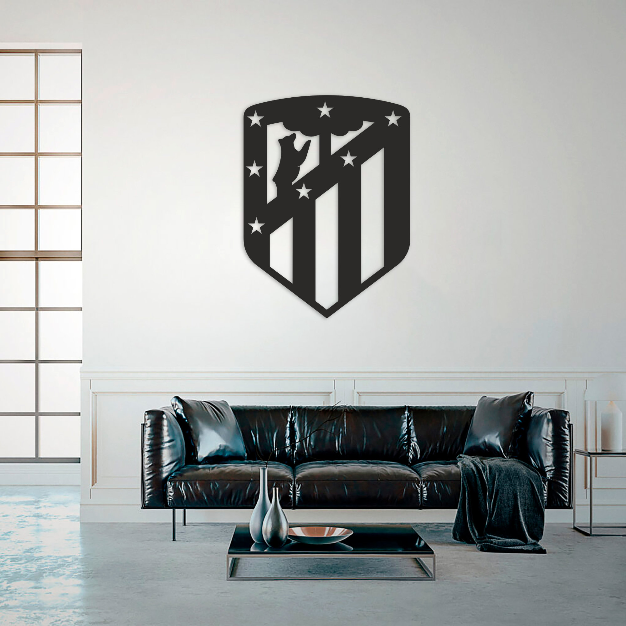 Atletico Madrid, Football Metal Art Gift