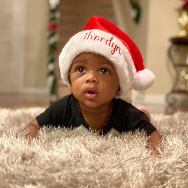 Personalized Matching Embroidered Santa Christmas Hats