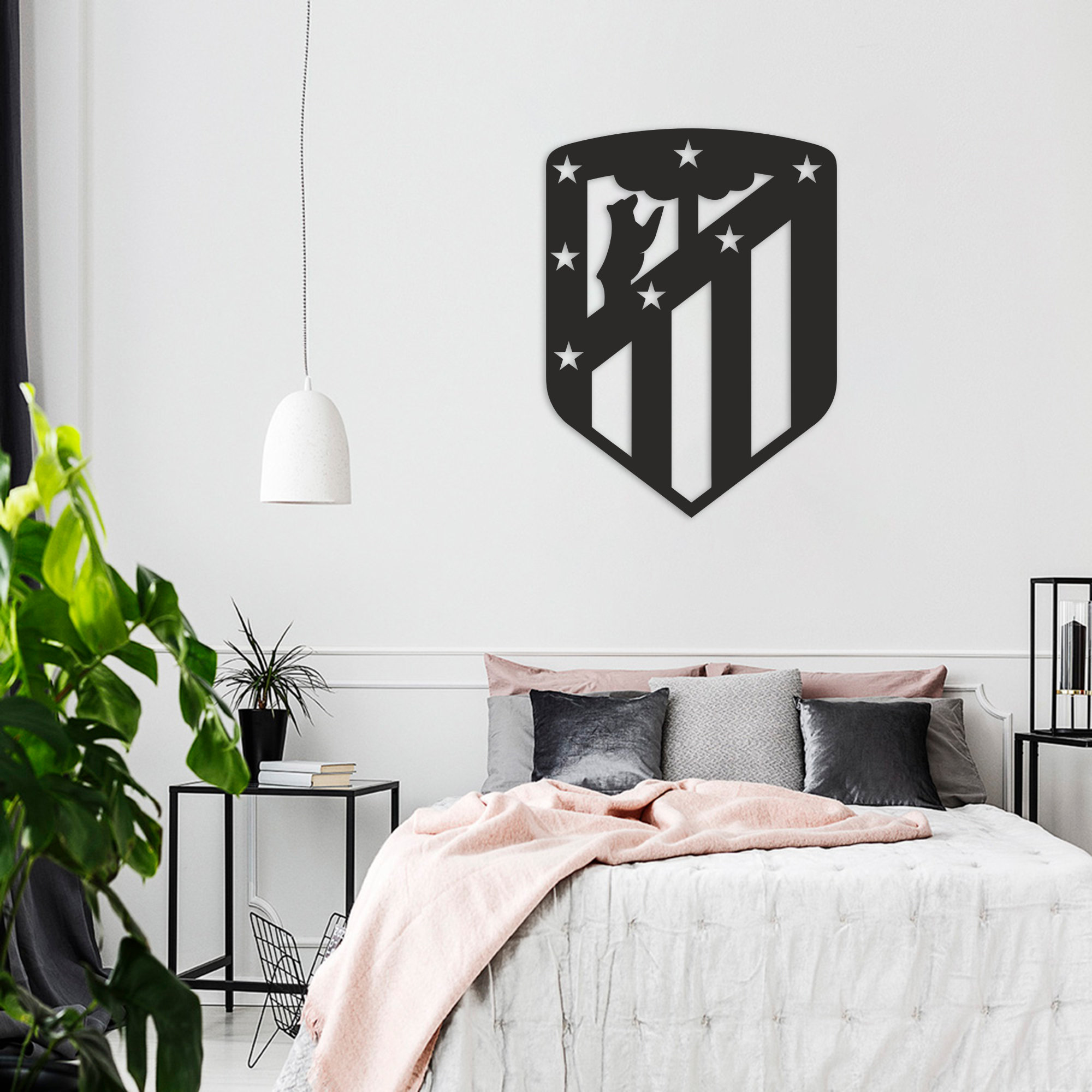 Atletico Madrid, Football Metal Art Gift