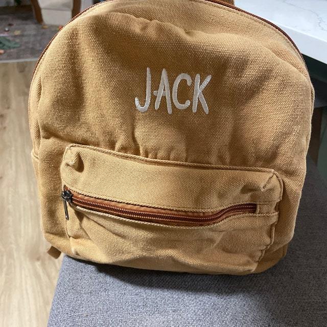 Personalized Kids Canvas Backpack