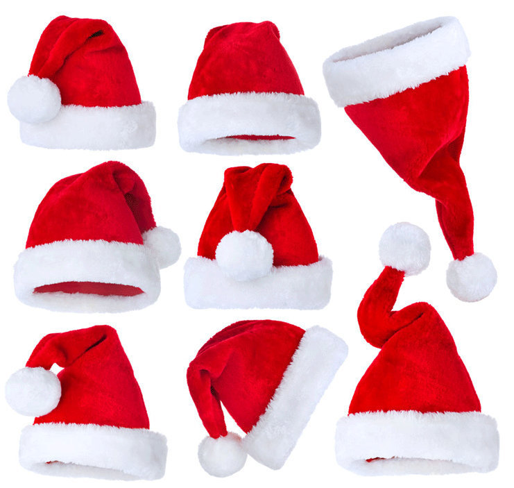 Personalized Matching Embroidered Santa Christmas Hats