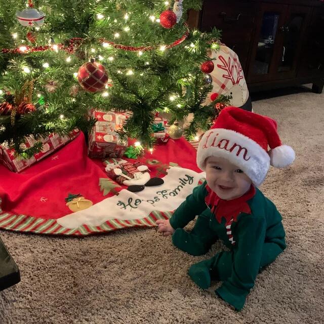 Personalized Matching Embroidered Santa Christmas Hats