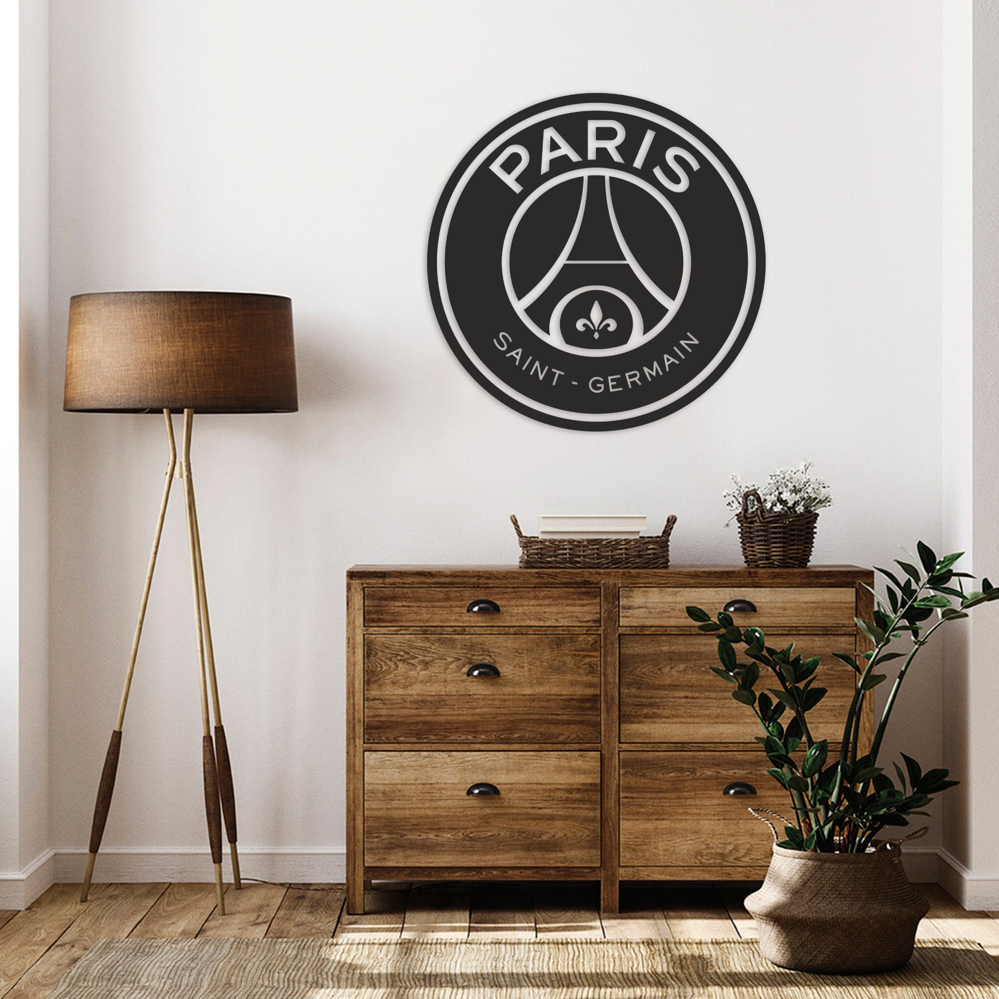 Paris Saint Germain Metal Wall Art Football Gifts