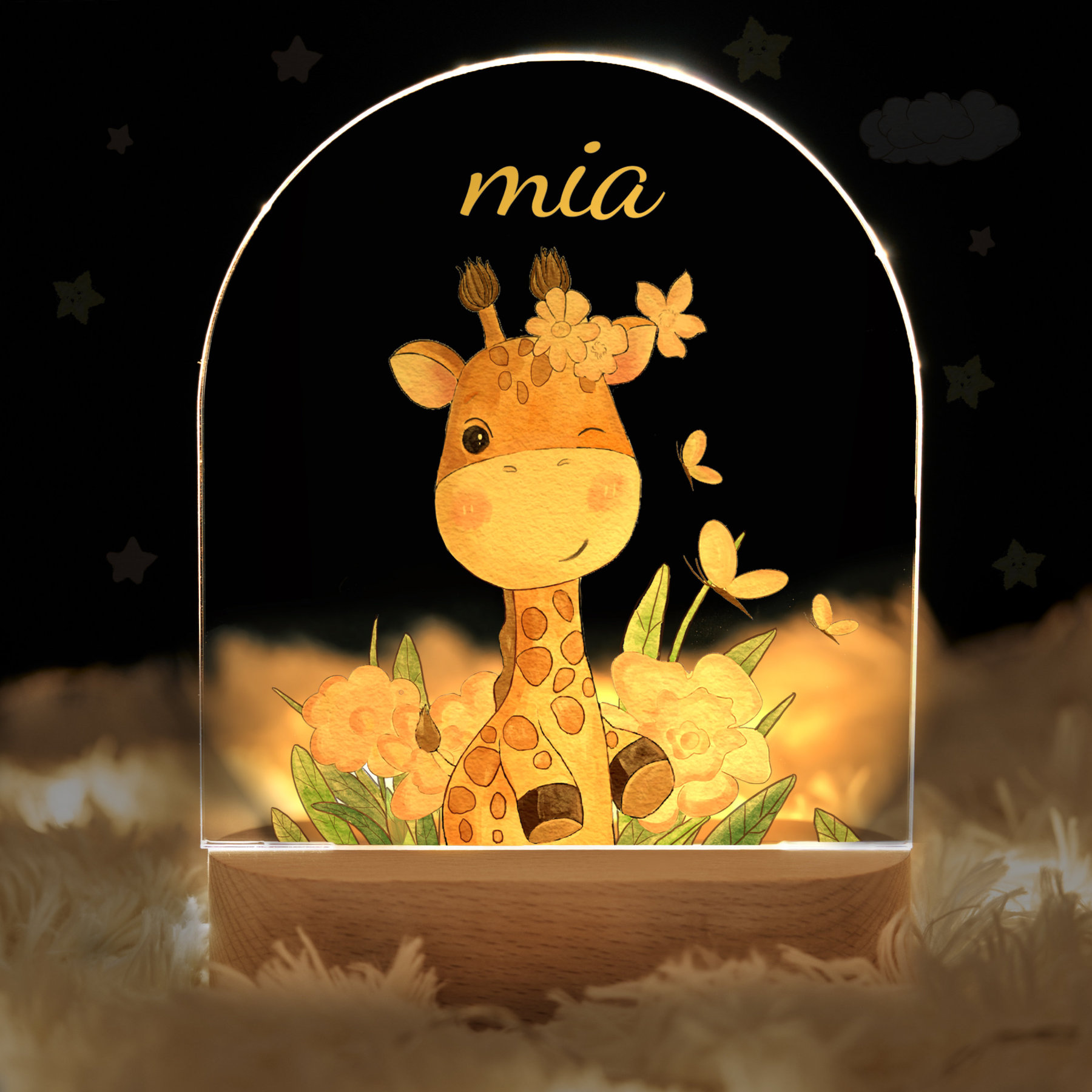 Cute animal night lamp, baby gift birth