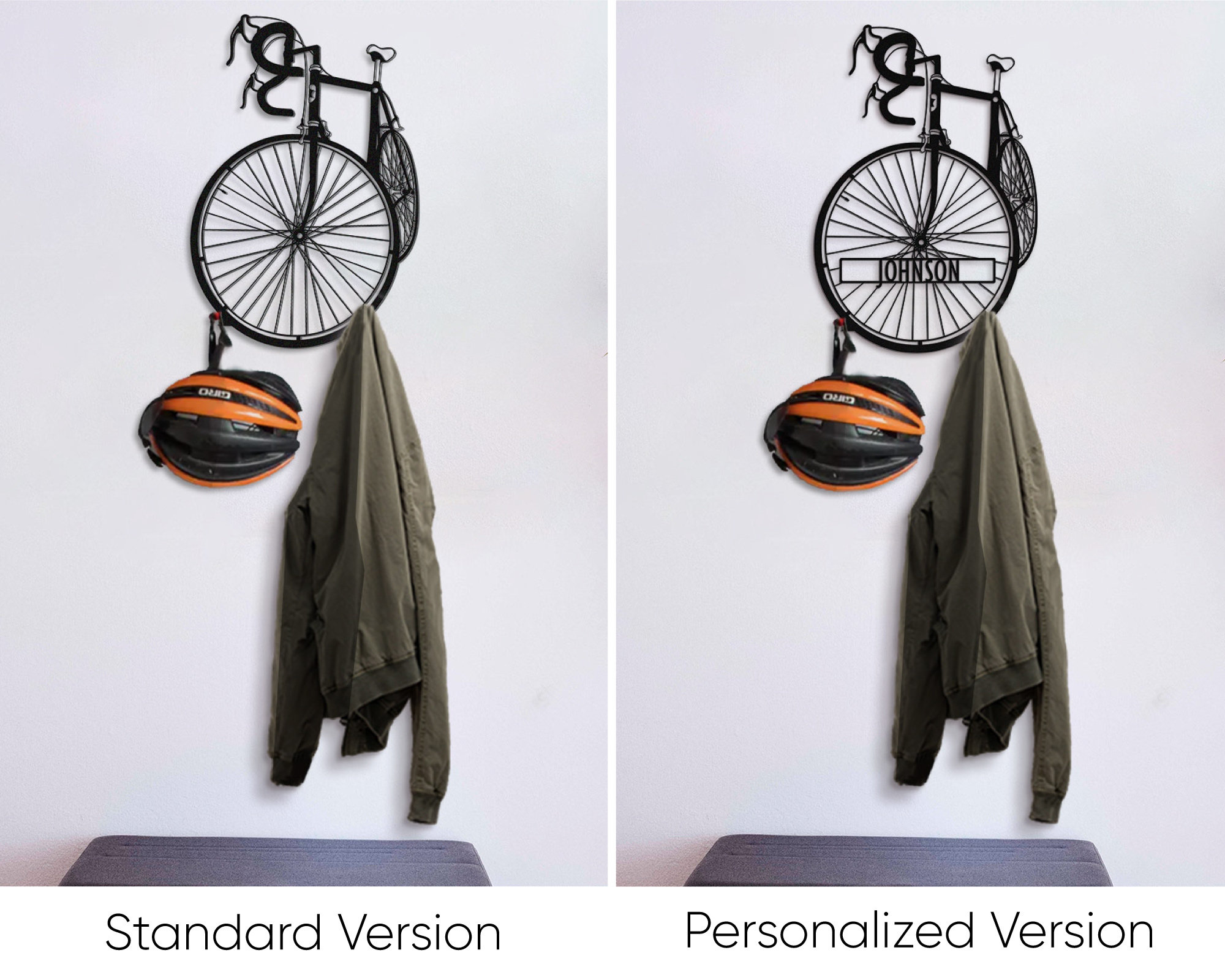 Custom Metal Bike Sign, Cycling Gift for Men