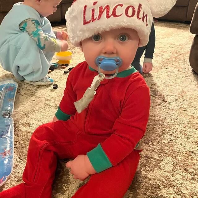 Personalized Matching Embroidered Santa Christmas Hats