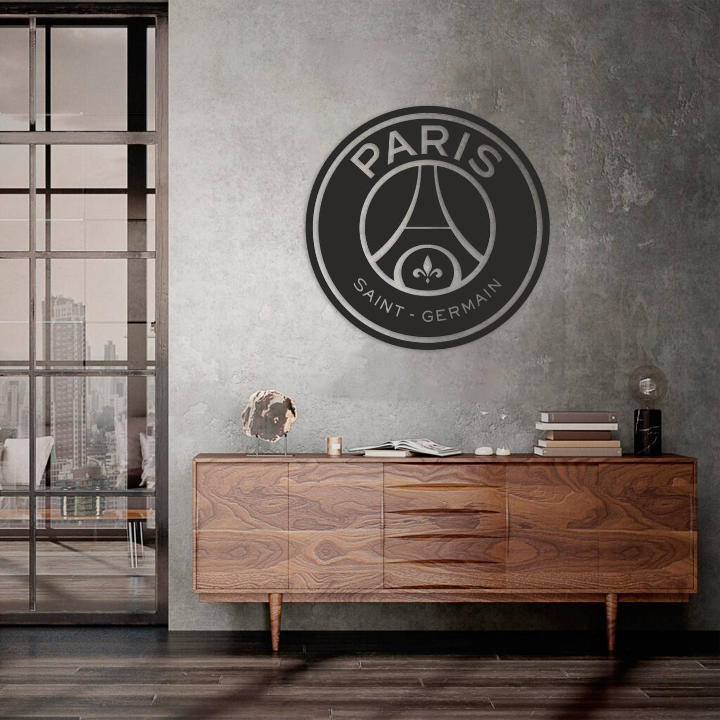 Paris Saint Germain Metal Wall Art Football Gifts