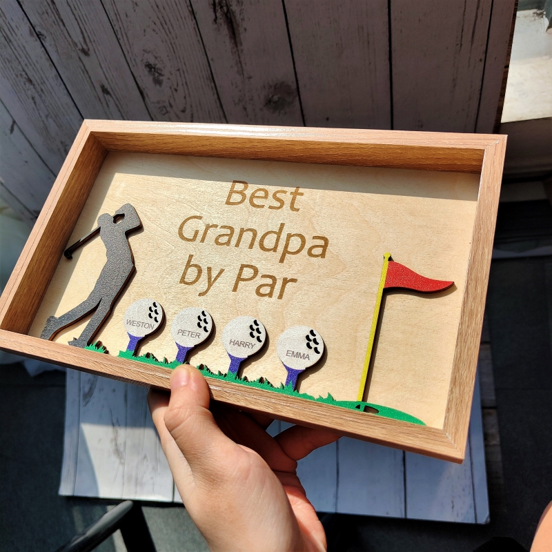 🏌⛳Wooden Golf Sign - Personalized Gift for Husband & Grandpa