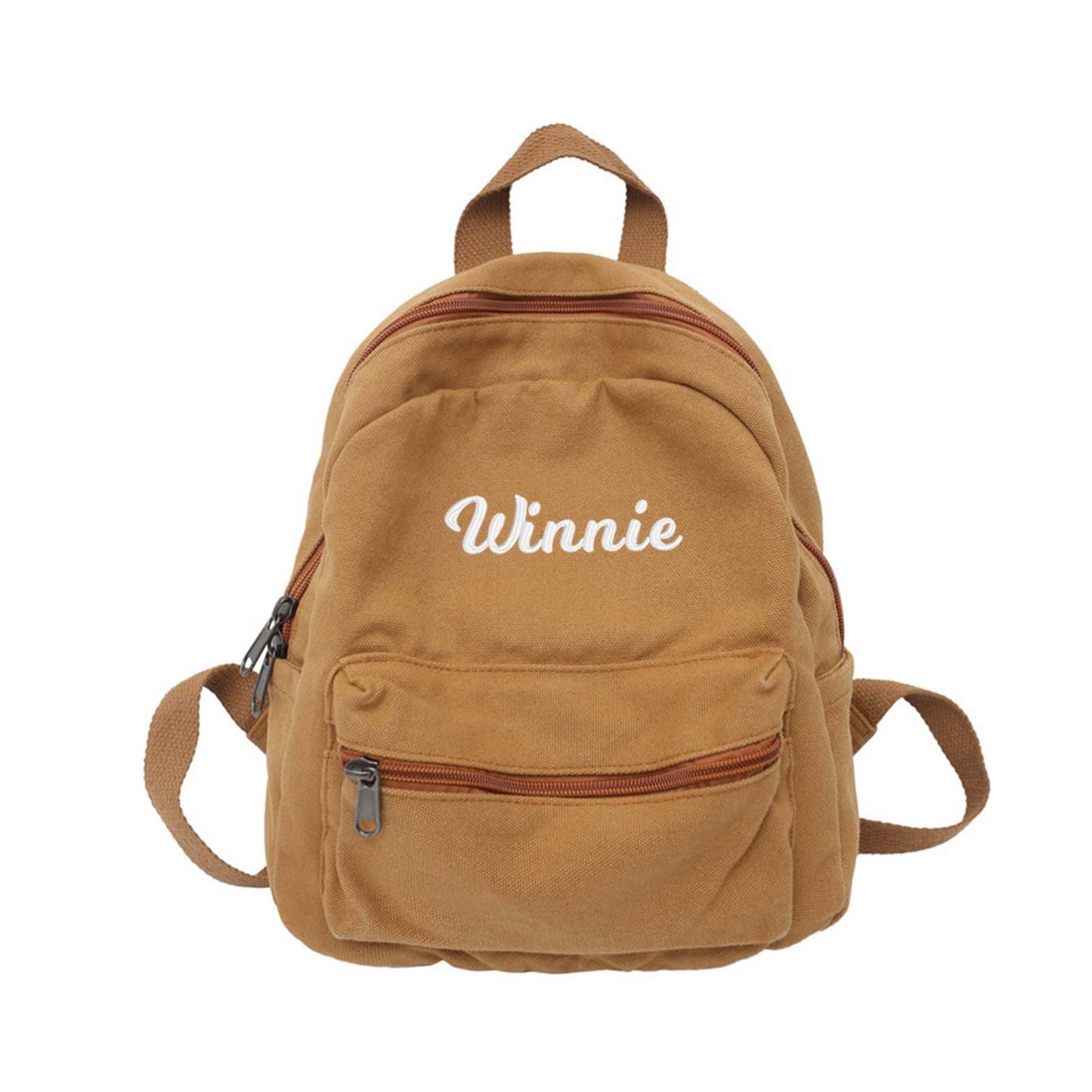 Personalized Kids Canvas Backpack