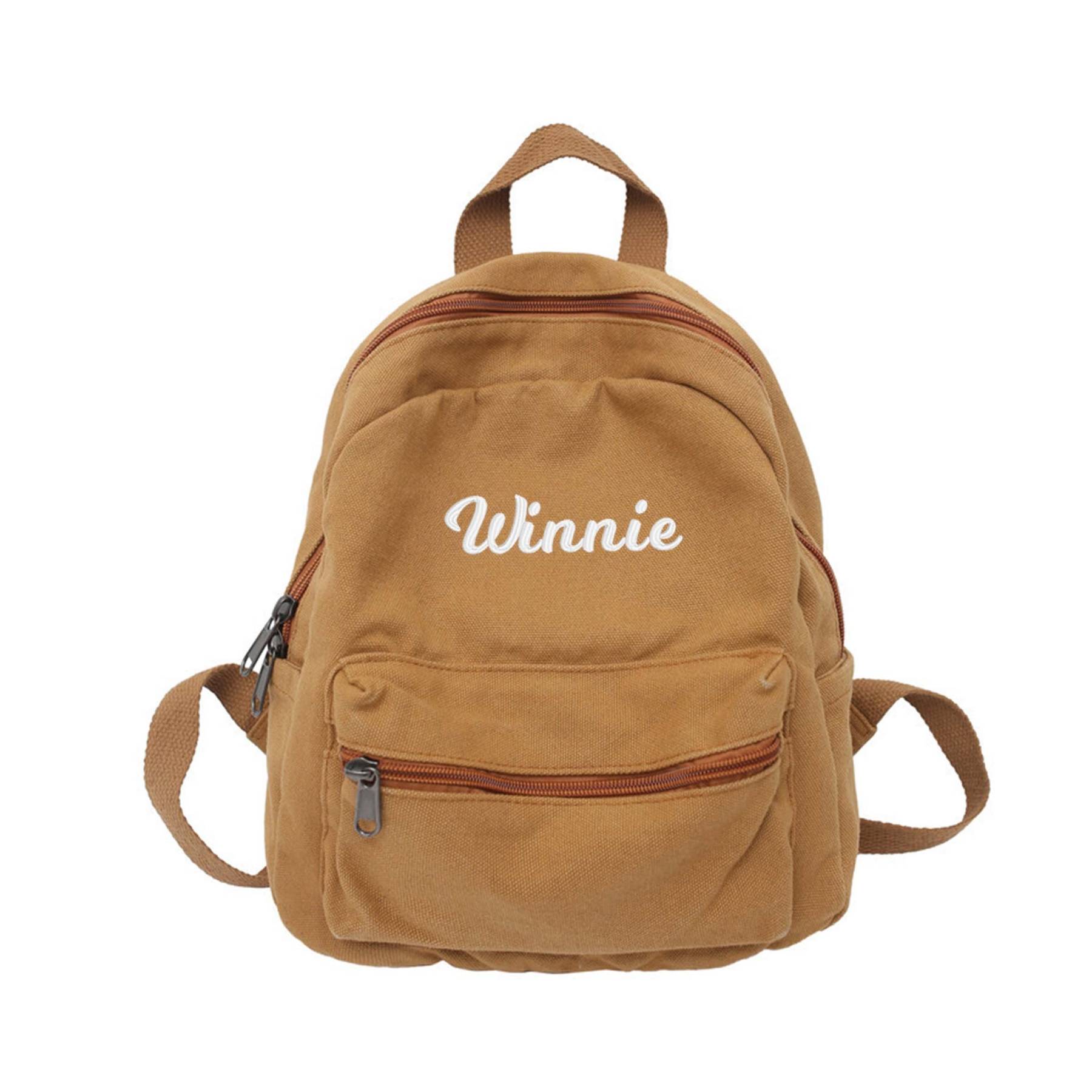 Personalized Kids Canvas Backpack