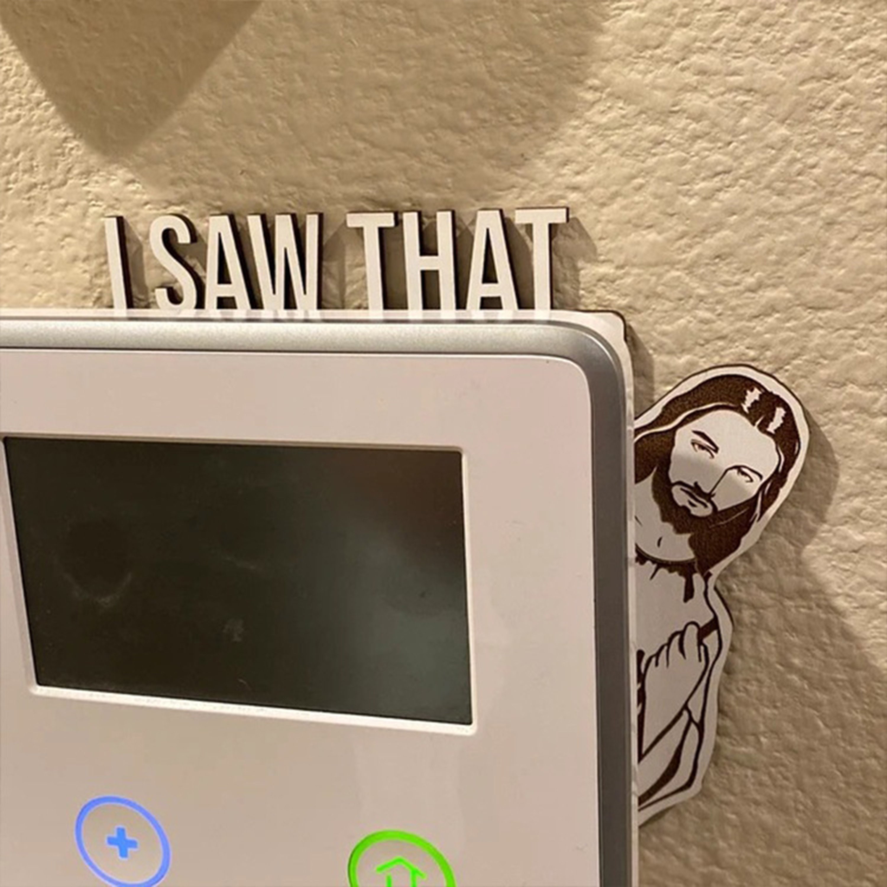 I Saw That Jesus Door Corner Decor | Funny Home Decor