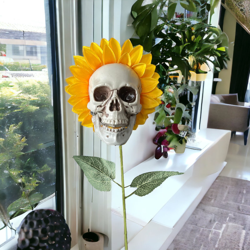 Horrorific Skull Sunflowers🌻💀Garden Flower Decration