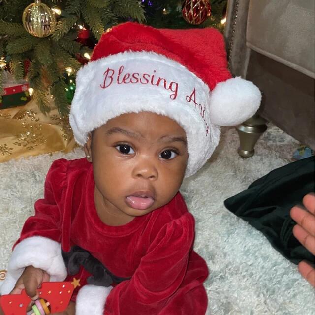 Personalized Matching Embroidered Santa Christmas Hats