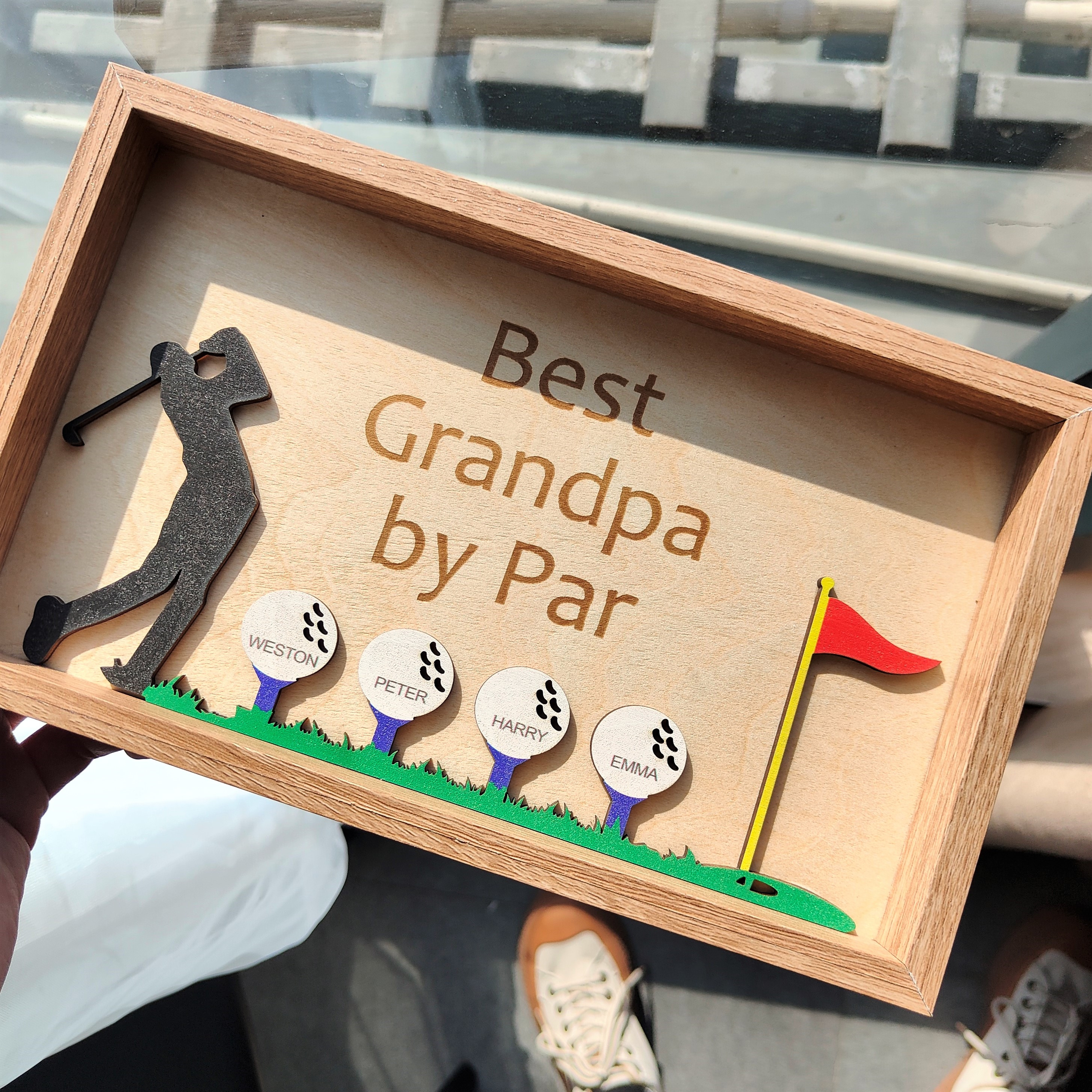 🏌⛳Wooden Golf Sign - Personalized Gift for Husband & Grandpa