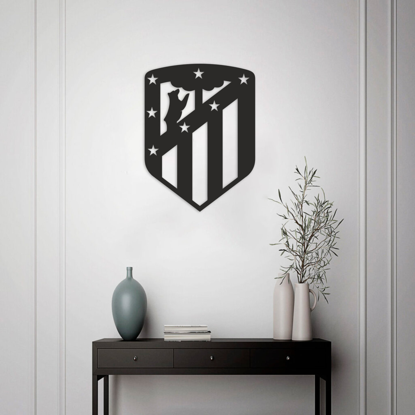 Atletico Madrid, Football Metal Art Gift