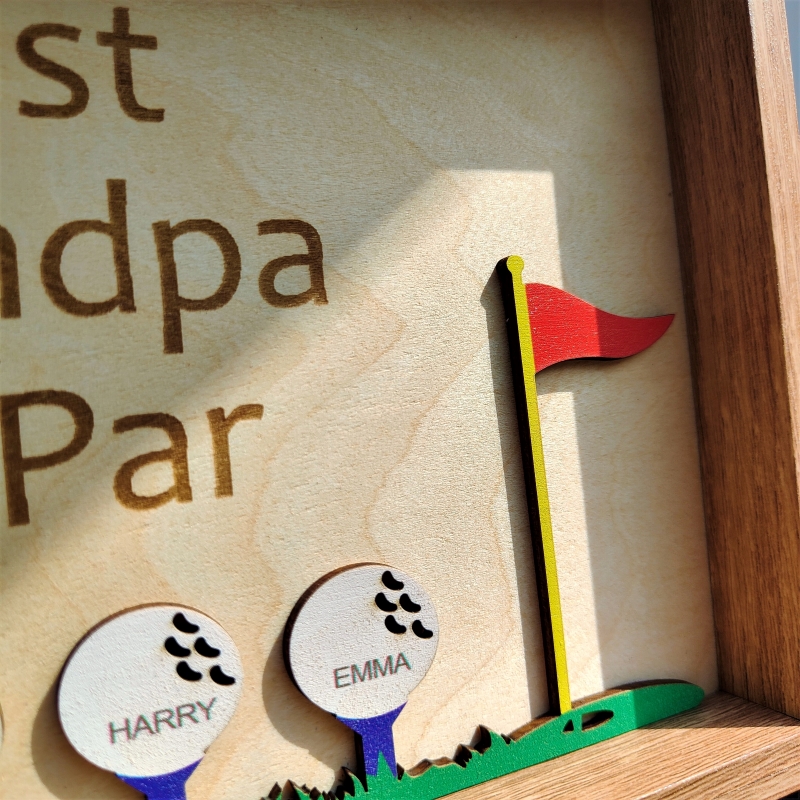 🏌⛳Wooden Golf Sign - Personalized Gift for Husband & Grandpa