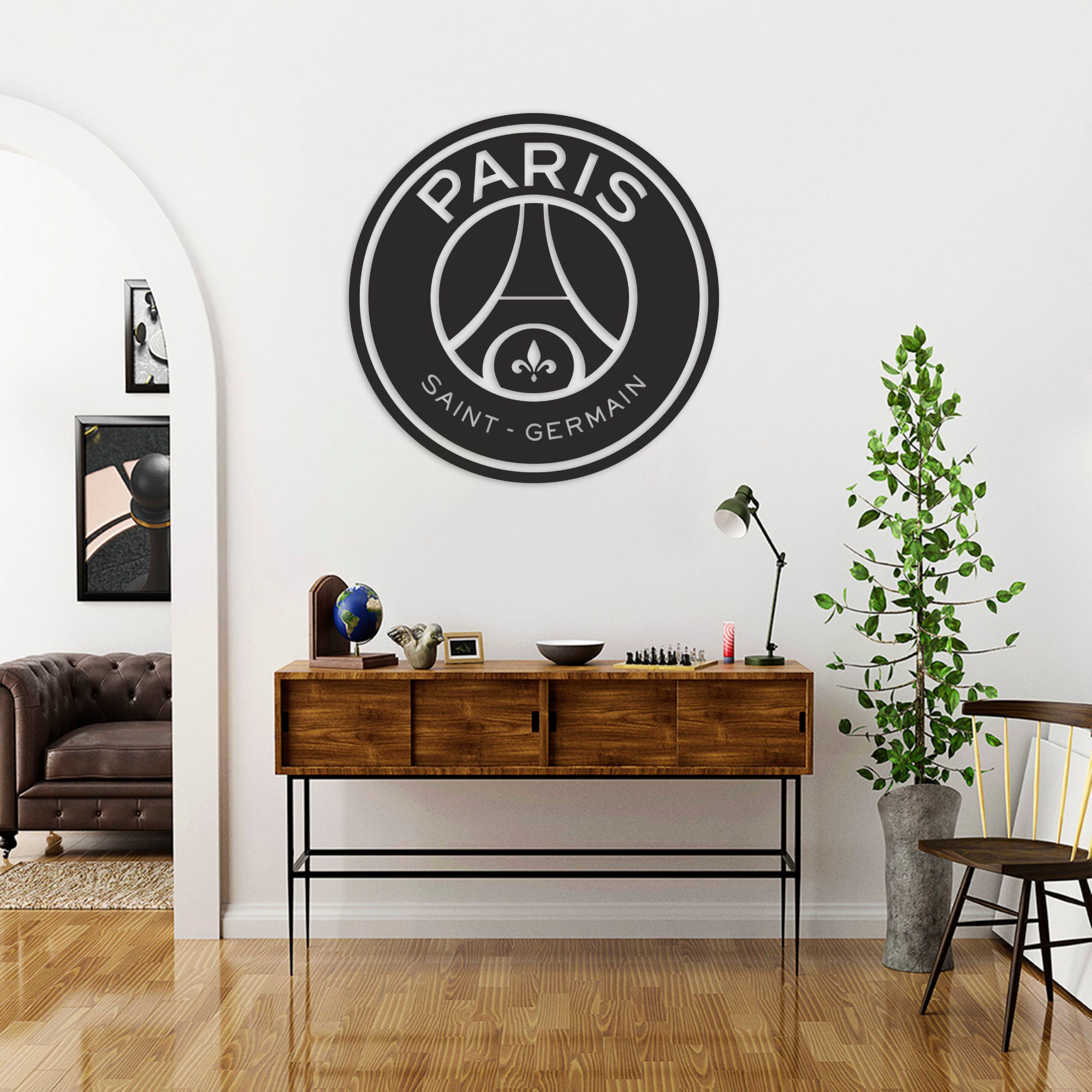 Paris Saint Germain Metal Wall Art Football Gifts