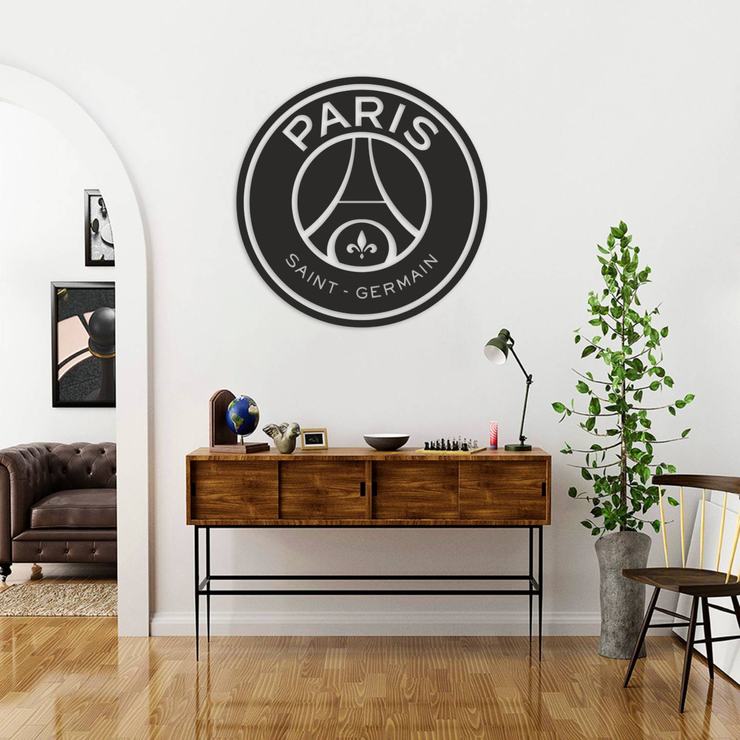 Paris Saint Germain Metal Wall Art Football Gifts