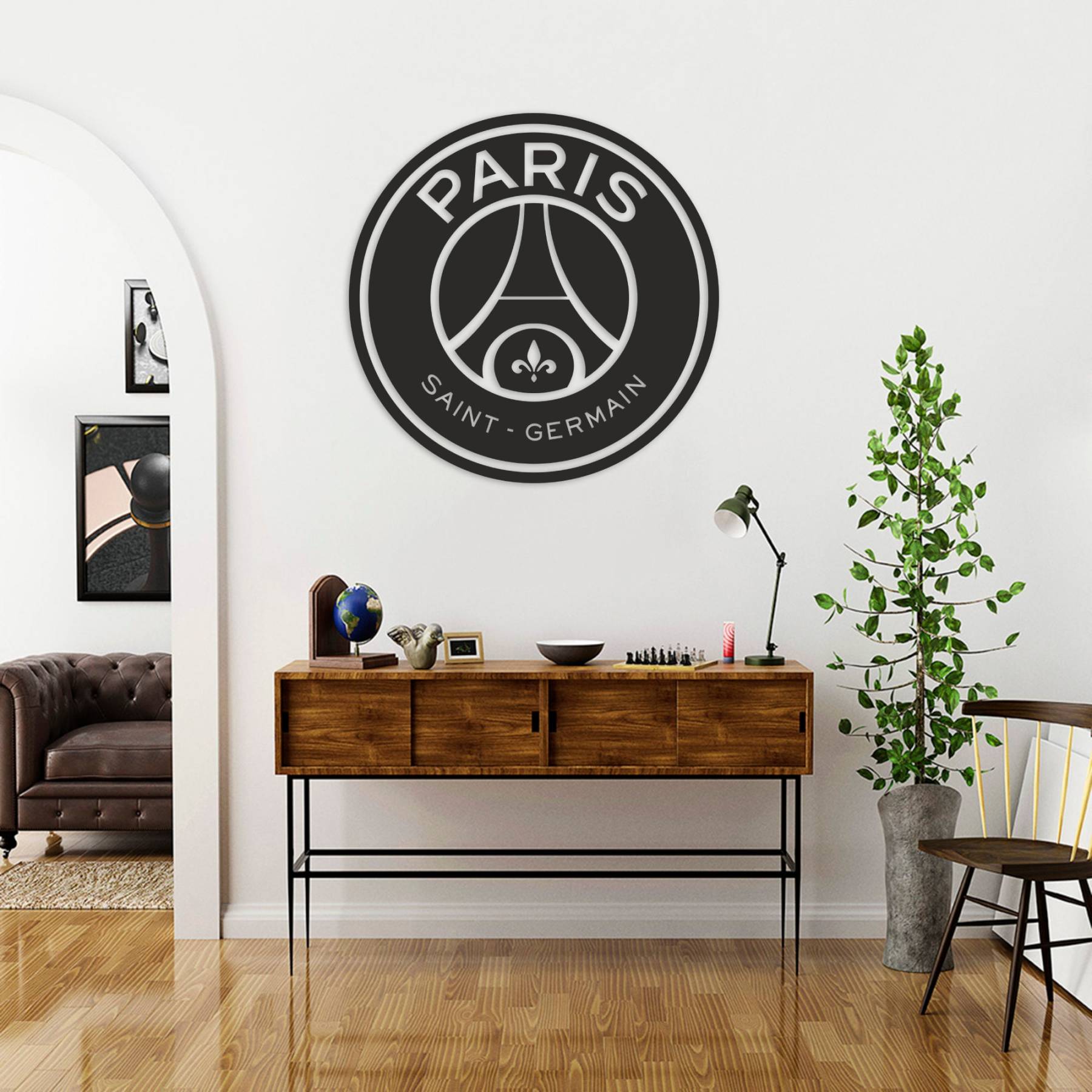 Paris Saint Germain Metal Wall Art Football Gifts