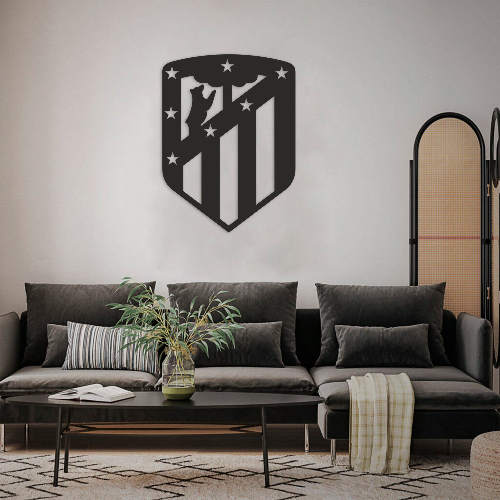 Atletico Madrid, Football Metal Art Gift